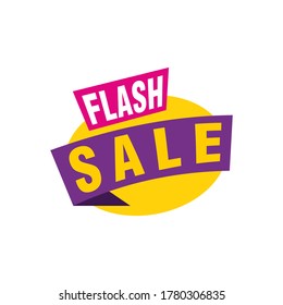 Diseño de plantillas de banner Flash Sale.Ilustración vectorial.