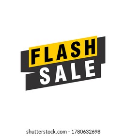 Flash Sale banner template design.Vector illustration.