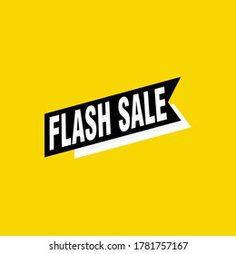 Flash Sale banner template design.Vector illustration.