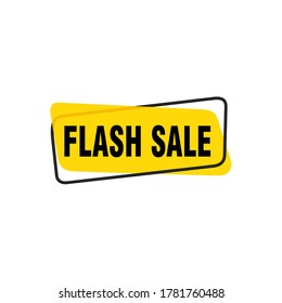 Flash Sale banner template design.Vector illustration.