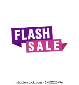 Flash Sale banner template design.Vector illustration.