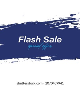 Flash Sale banner template design.Vector illustration.	