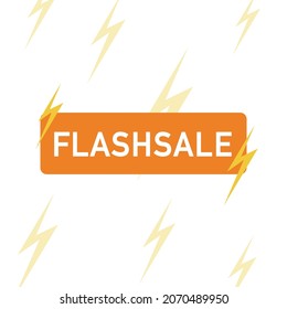Flash Sale banner template design.Vector illustration.	