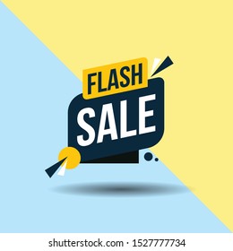 Flash Sale Banner. Template icon Design. Vector Illustration
