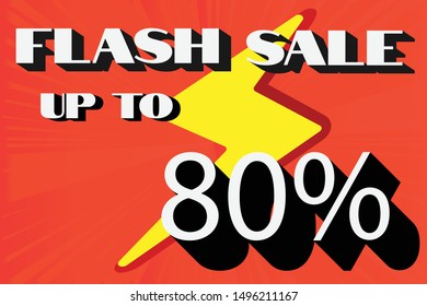 Flash Sale banner, this weekend special offer advertising banner template
