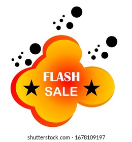 Flash Sale Banner Vector Illustration