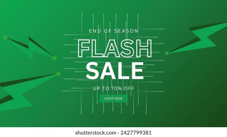  Flash Sale banner. Vector illustration.
