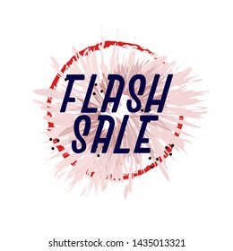 flash sale, beautiful greeting card background or banner with flower theme. design illustration