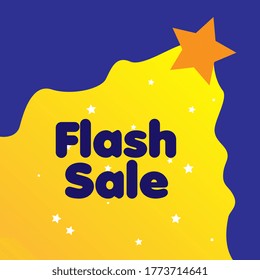 flash sale, beautiful greeting card background or banner with light of lamp theme. vector