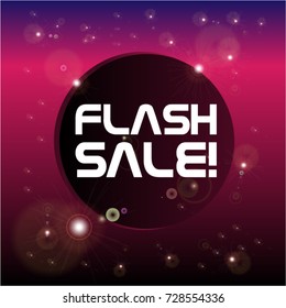 Flash Sale, Beautiful greeting card poster with calligraphy text