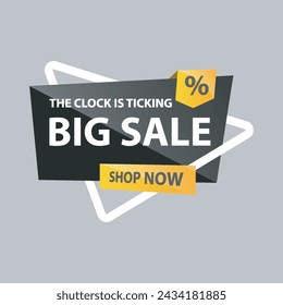 Flash Sale and big sale Banner vector template. Discount tag vector graphic element. Price label Promo design. Product discount festival background collection. Super offer promotion banner.