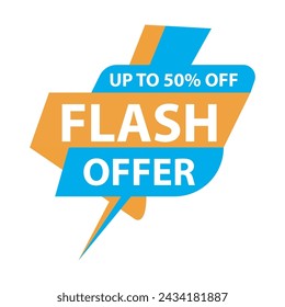 Flash Sale and big sale Banner vector template. Discount tag vector graphic element. Price label Promo design. Product discount festival background collection. Super offer promotion banner.