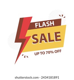 Flash Sale and big sale Banner vector template. Discount tag vector graphic element. Price label Promo design. Product discount festival background collection. Super offer promotion banner.