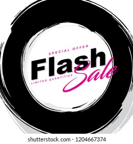 flash sale brush banner