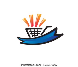 Flash sale cart logo design inspiration