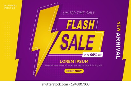 flash sale coupon banner layout design