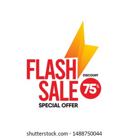 Flash sale deign vector template