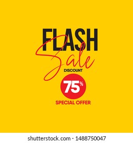 Flash sale deign vector template