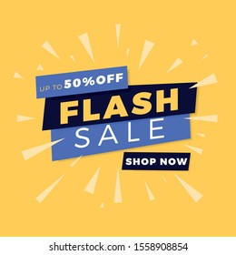 Flash Sale Design Background for business, Discount Banner Promotion Template

