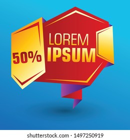 Flash Sale Design for business. Discount Banner Promotion Template. Flash Sale banner template design