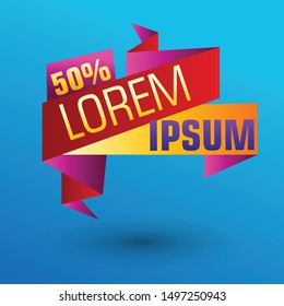 Flash Sale Design for business. Discount Banner Promotion Template. Flash Sale banner template design