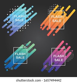 Flash sale discount banner template promotion
