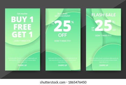 Flash sale discount banner template promotion, end of season special offer banner, template design for media promotions and social media promo, vector illustration.