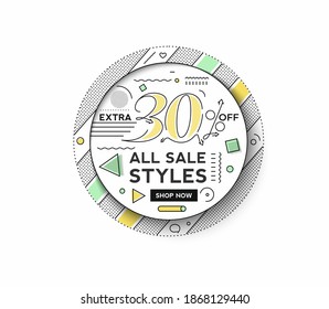 Flash Sale Discount Banner Template Promotion Big sale special offer. end of season special offer banner. vector illustration.