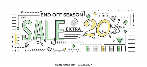 Flash Sale Discount Banner Template Promotion Big sale special offer. end of season special offer banner. vector illustration.