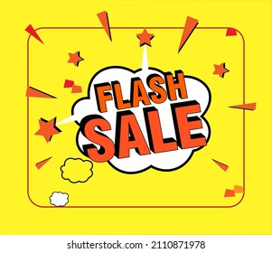 flash sale discount banner template promotion vector art