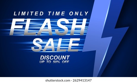 Flash sale discount banner template