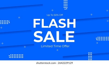 
Flash sale discount banner template promotion