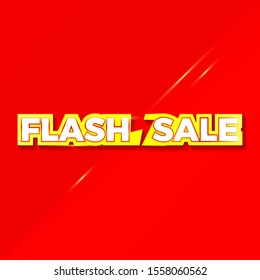 Flash Sale Discount Design Banner for Promotion Ads