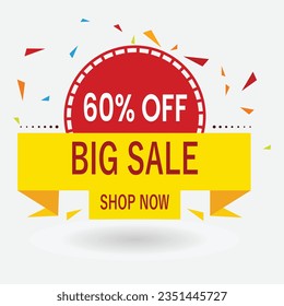 Flash sale discount modern Web Banner Element With hot Offer Label vector Illustration design. Exclusive red tag sticker.