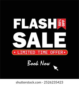 Flash Sale discount offer tag template design with  text  premium vector perfect for boost your product promotion sale or other sales event.