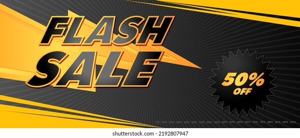 Diseño de banner de fondo vectorial de descuento por Flash. mega súper