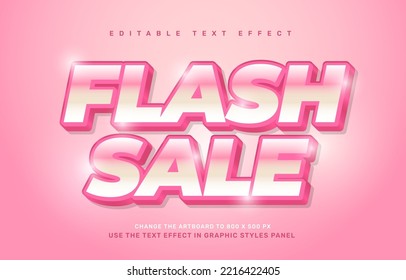 Flash sale editable text effect template