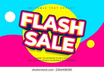 Flash sale editable text effect template
