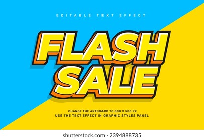 Flash sale editable text effect template