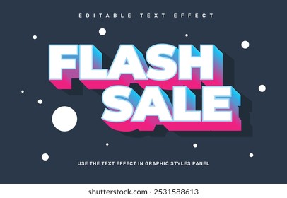 Flash sale editable text effect template