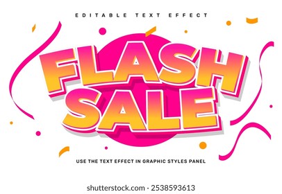 Modelo de efeito de texto editável de venda do Flash
