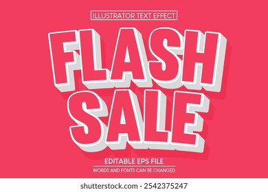 Flash Sale Editable Text Effect