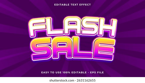 flash sale editable text effect, 3d typography in graphic styles
