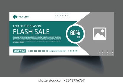 Flash sale Facebook add template.