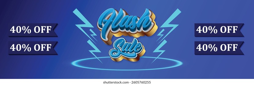 Flash sale flyer for your design,  can be used in online selling market flyer, product promotion, advertising, discount announcement, easily editable flyer, vector art illustration
