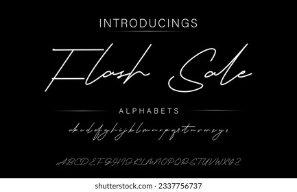 Flash Sale Font Handwritten Signature  Brush Font Type Font lettering handwritten