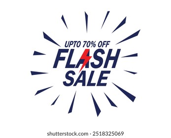 Flash Sale With Heavy Discount Flat Banner Design