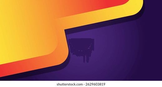 Plano de fundo de banner horizontal de venda flash, modelo de design vetorial para eventos promocionais
