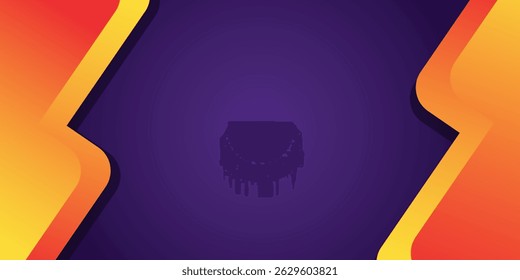 Plano de fundo de banner horizontal de venda flash, modelo de design vetorial para eventos promocionais