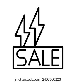 Flash Sale icon design for personal commercial use